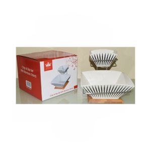 Easy Shop Chip And Dip Serving Dish With Stand