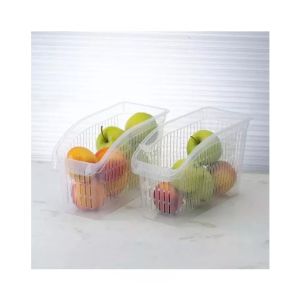 Easy Shop Fridge Storage Basket Transparent - 1Pcs