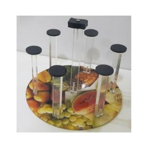 Easy Shop Fruit Printed Acrylic Glass Stand (1116)
