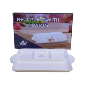 Easy Shop Rectangular 4 Partition Serving Tray