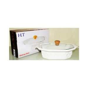 Easy Shop Serving Dish With Glass Lid (0623)