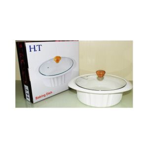 Easy Shop Serving Dish With Glass Lid (0629)