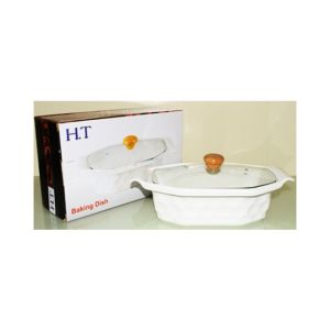 Easy Shop Serving Dish With Glass Lid (0630)