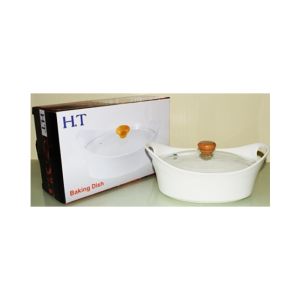 Easy Shop Serving Dish With Glass Lid (0631)