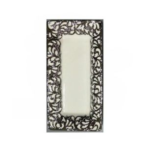 Easy Shop Stylish Serving Plate Silver 