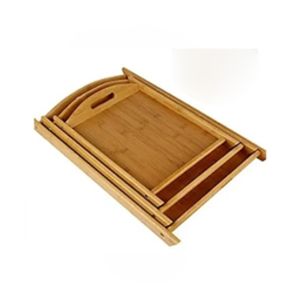 Easy Shop Wooden Serving Tray Pack Of 3