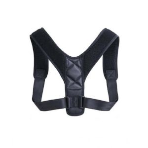Easy Shop Posture Corrector Shoulder Belt For Unisex Black