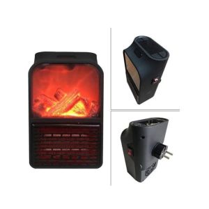 Muzamil Store Electric Flame Heater 900 Watt With Remote