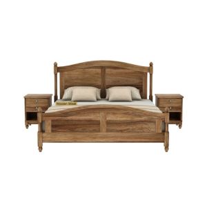 EShop Sheesham Wood Double Bed (0012)