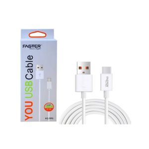 Faster You USB Cable For Type-C White - 1m (FC-TP3)
