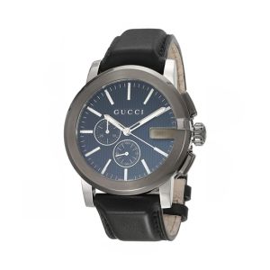 Gucci G-Chrono Leather Men's Watch Black (YA101205)