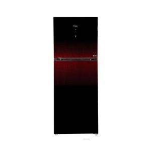 Haier Glass Door Inverter Freezer-On-Top Refrigerator 13 Cu Ft (HRF-368 IPB)