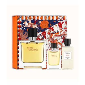 Hermes Terre d'Hermes Parfum 3Pc Gift Set