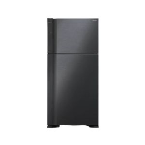 Hitachi Big 2 Stylish Freezer-on-Top Refrigerator 21 Cu Ft (R-V710P7M-1)-Black