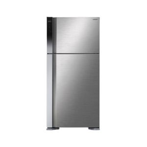 Hitachi Big 2 Stylish Freezer-on-Top Refrigerator 21 Cu Ft (R-V710P7M-1)-Silver