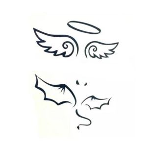 Ferozi Traders Angel Wing Temporary Tattoo Sticker