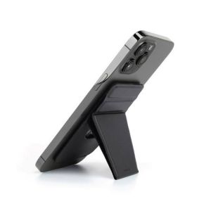 Uniq Lyft Magnetic Phone Stand and Card Holder Black