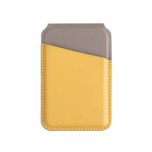 Uniq Lyden MagSafe Magnetic Phone Stand and Card Holder Yellow