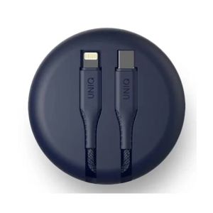 Uniq Halo USB-C to Lightning Smart Cable Organiser Blue