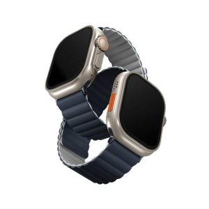 Uniq Revix Magnetic Strap for Apple Watch Series 1-8 Blue/ Chalk Grey