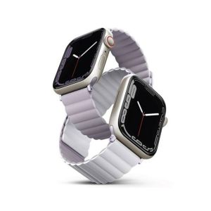Uniq Revix Magnetic Strap For Apple Watch Series 1-8 Lilac White