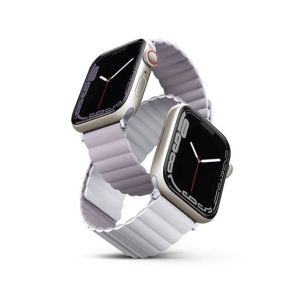 Uniq Revix Magnetic Strap For Apple Watch Series 1-8 Lilac/White