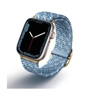 Uniq Aspen Edition Braided Strap For Apple Watch Series 1-8 Cerulean Blue