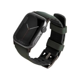 Uniq Linus Airosoft Silicone Strap For Apple Watch Series 1-8 Moss Green