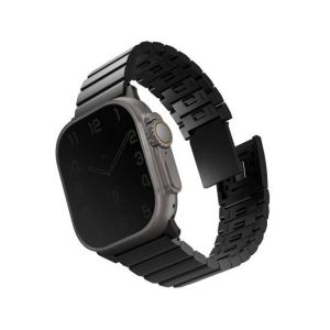 Uniq Strova Mag Self Steel Strap For Apple Watch Midnight Black