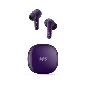 QCY TWS Bluetooth Earbuds (T13X)-Purple