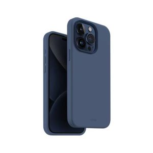Uniq Lino Hue MagClick MagSafe Case For iPhone 15 Pro Navy Blue
