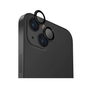 Uniq Optix Aluminium Camera Lens Protector For iPhone 15 and 15 Plus Midnight Black