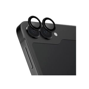 Uniq Optix Aluminium Camera Lens Protector For Samsung Galaxy Flip 6 Midnight Black