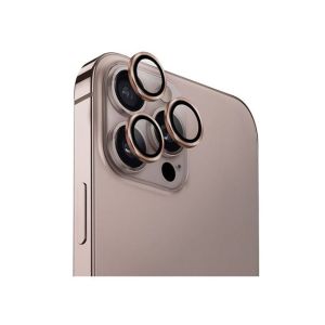 Uniq Optix Aluminium Camera Lens Protector For iPhone 16 Pro and 16 Pro Max Gold