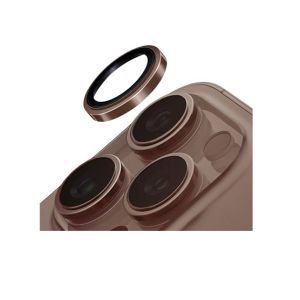 Uniq Optix Stainless Steel Camera Lens Protector For iPhone 16 Pro and 16 Pro Max Gold