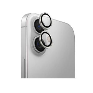 Uniq Optix Aluminium Camera Lens Protector For iPhone 16 and 16 Plus - Silver