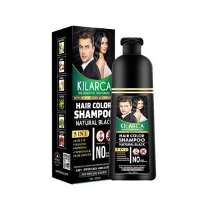 Kilarca 5 In 1 Hair Color Shampoo Natural Black 200ml