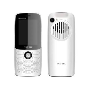 Vgo Tel i Music Lite Dual Sim-White