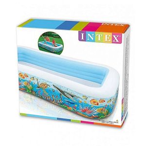 Intex Family Deluxe Mini Swimming Pool White/Blue (PX-9296)