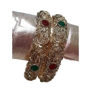 Jewel Art Antique Indian Bangle Set of 2