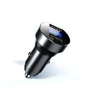 Joyroom Digital Display Dual Ports Car Charger Black (JR-C16)