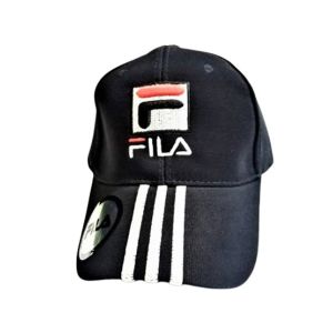 King FILA P Hat Cap Black