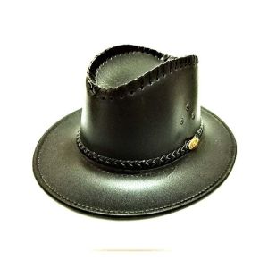 King Leather Cowboy Hat For Men Black