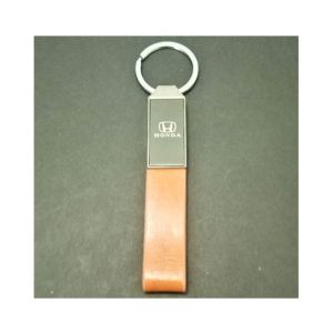 Kings Honda Leather & Metallic Keychain (0377)