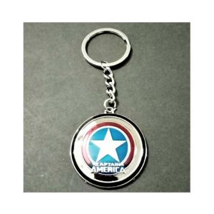 Kings Metallic Captain America Logo Keychain (0271)