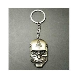 Kings Metallic Captain America Logo Keychain