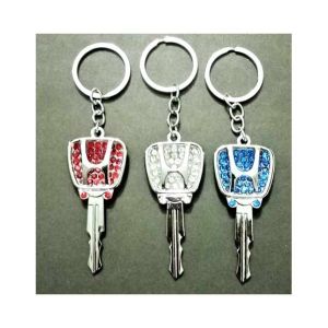 Kings Metallic Honda Key Shaped Keychain (0345)