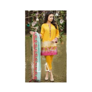 Kpk Cloth Unstitched 3 Piece Suit For Women (0004)