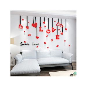LookNBuy Love With Heart Wall Art (0035)