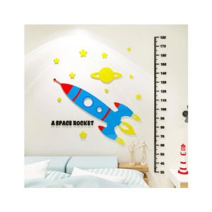 LookNBuy Space Rocket Acrylic Wall Art (0045)
